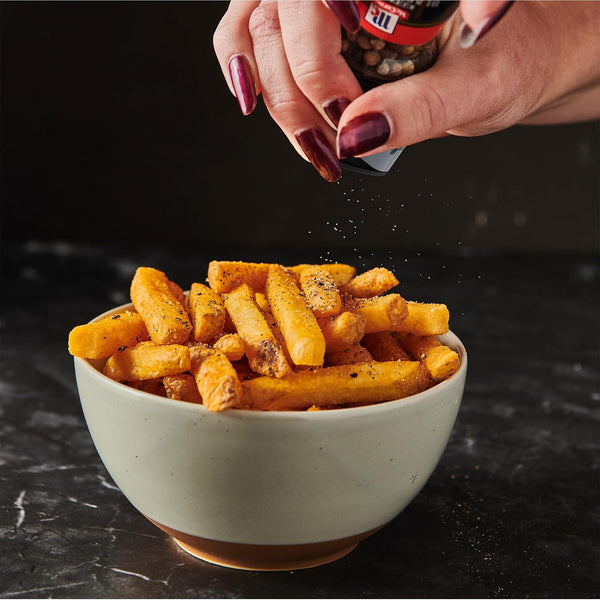 McCormick grinder essentials variety pack non gmo 6.47 oz, varieties include black peppercorn, himalayan pink salt, peppercorn medley & sea salt