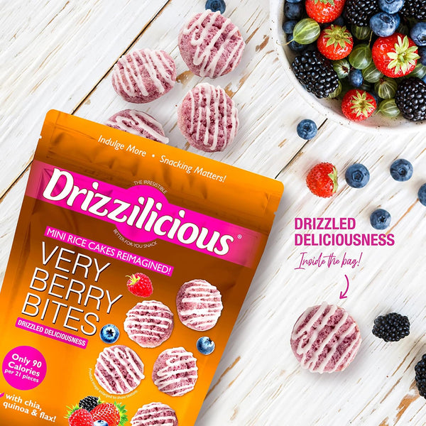 Mini Very Berry Rice Cakes, 4 oz, Pack of 2, Gluten Free, Vegan, Allergen Free