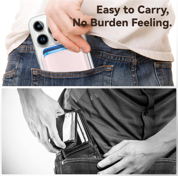Magnetic wallet for iPhone and other smartphones with RFID blocking technology