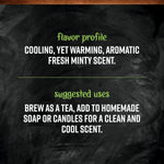 Frontier Co-op 16 ounce Peppermint Leaf, cut and sifted, Kosher, non-irradiated