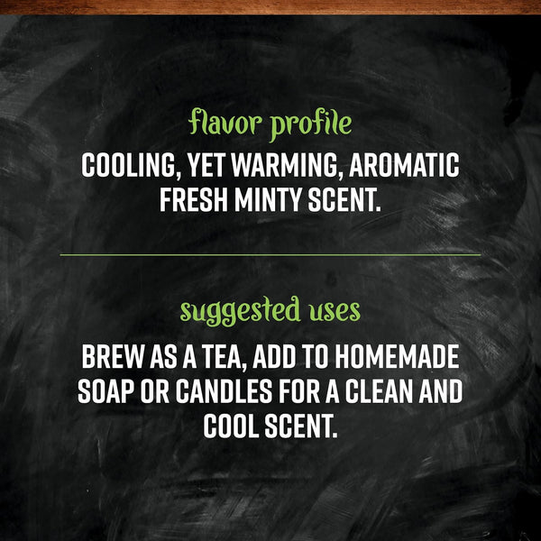 Frontier Co-op 16 ounce Peppermint Leaf, cut and sifted, Kosher, non-irradiated
