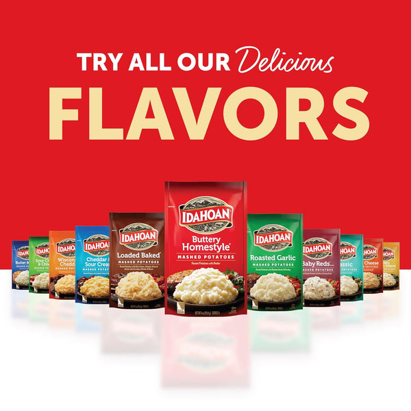 Idahoan® Buttery Homestyle® Mashed Potatoes, 4 oz Pack of 12