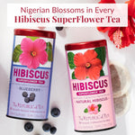 The Republic of Tea Hibiscus Strawberry Tea 36 Tea Bags Herbal Blend Caffeine Free Gluten Free