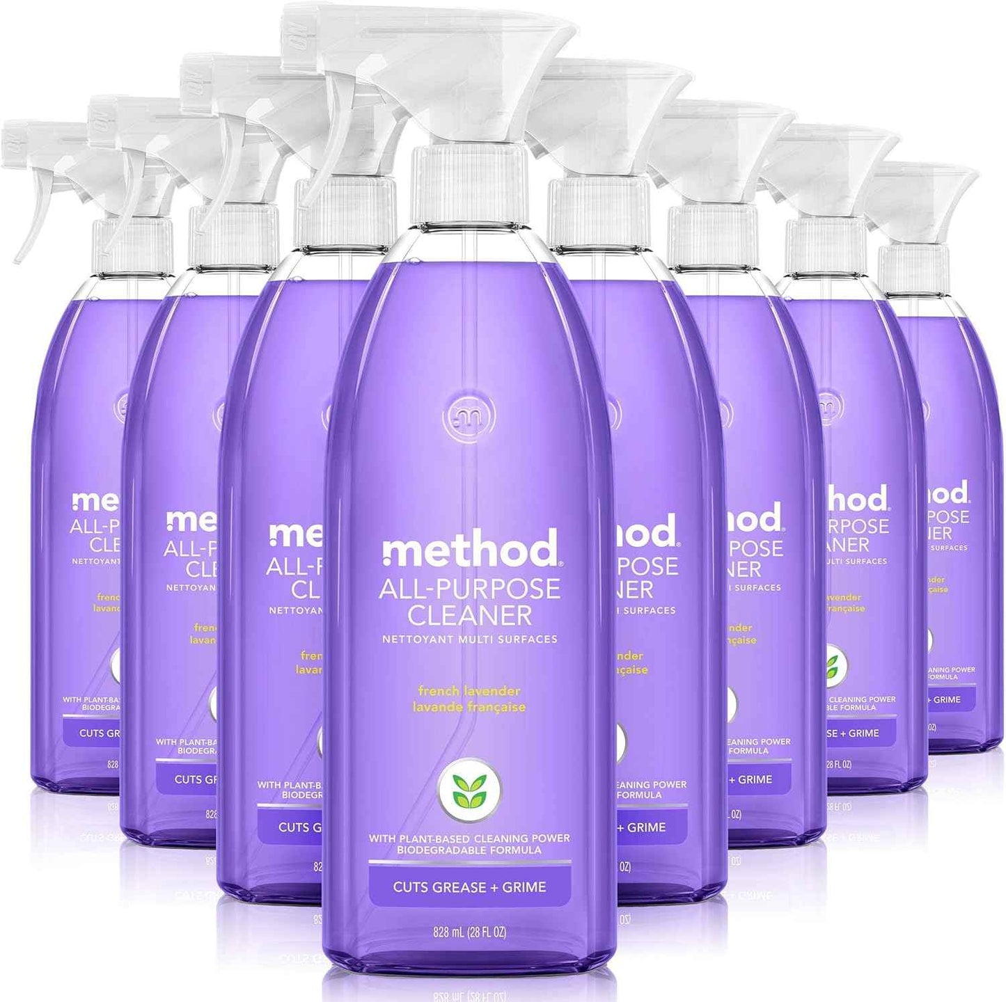 Method All-Purpose Cleaner Spray, French Lavender, Perfect for Most Counters, Tiles and More, 28 Fl Oz, (Pack of 1)