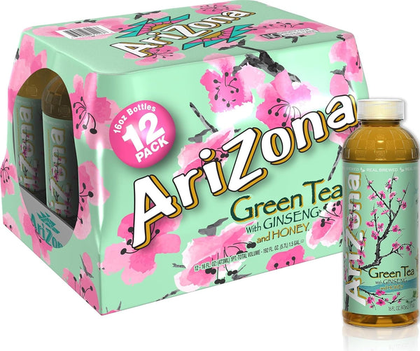 Arizona Premium Brewed Arnold Palmer Bottled Tea 16-Ounce | 12-Count