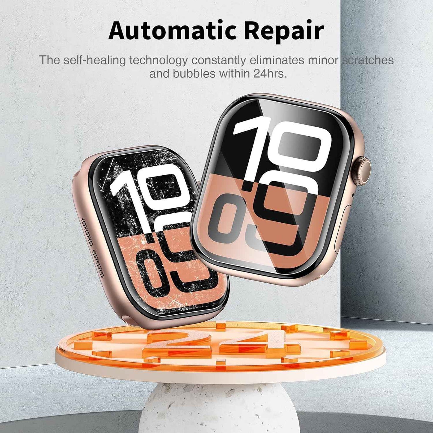 LK 6 Pack for Apple Watch Series 11/ Series 10 Screen Protector 42mm - Anti-Scratch, Self-Healing Soft TPU Screen Protector for Apple Watch 42mm, Bubble Free, HD Transparent, Touch Sensitive