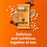 RXBAR Nut Butter and Oat Protein Bars, 12 Count, Dark Chocolate Peanut Butter, 23.2oz Box
