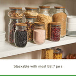 Ball Jar Wooden Storage Lids - 5 Pack - Acacia Wood and Silicone Seal