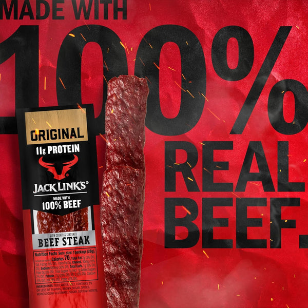 Jack Link's Premium Cuts Beef Steak, Original, 1 oz, 12 Count, Premium Beef Snack