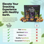 Earth Snacks Variety Pack, 24 Count, Mixed Nuts and Dried Fruits, Gluten-Free