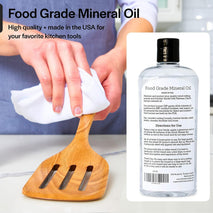 Thirteen Chefs Mineral Oil Conditioner for Wood Cutting Boards and Butcher Block