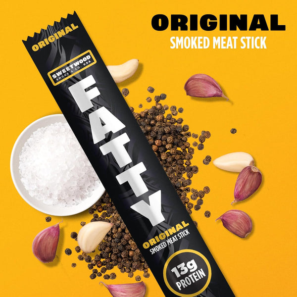 Grass Fed Beef and Pork Meat Sticks, 13g Protein, 2 oz, Pack of 5