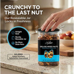 Jaybee's unsalted mixed nuts, 32 oz, roasted deluxe nut mix