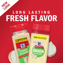McCormick Non GMO Onion Powder, 7.62 oz, Made with Fresh Whole Onions, for Consistent Flavor in Meals & Recipes