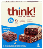 Glanbia Performance Thinkthin High Protein Bars, Brownie Crunch, 5 Count, Gluten Free
