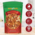 Raw Deluxe Unsalted Mixed Nuts snack by We Got Nuts, 3 lbs, resealable bag