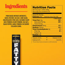 Grass Fed Beef and Pork Meat Sticks, 13g Protein, 2 oz, Pack of 20