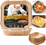 Ninja Foodi Air Fryer Liners, Ninja Air Fryer Liners Disposable, Ninja DZ071 Foodi Ninja Dual Air Fryer Parchment Paper Liners, Rectangular Airfryer Paper Liners, Rectangle 2 Basket Liners