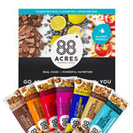88 Acres Granola Bars, Dark Chocolate Sea Salt, 12 Count, Individually Wrapped, School Safe, Allergen Free