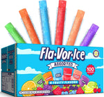 Fla-Vor-Ice Popsicle Variety Pack of 1.5 Oz Freezer Bars, Assorted Flavors, 100 Count