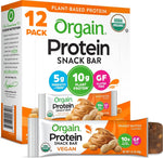 Orgain Organic Vegan Protein Bars, Chocolate Brownie, 10g Plant Based Protein, 12 Count