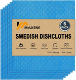 Swedish Dish Cloths - 10 Pack Reusable Kitchen Dishcloths - Ultra Absorbent Dish Towels for Washing Dishes - Cellulose Sponge Cloth Cleaning Rag - Assorted