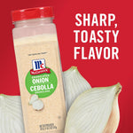 McCormick Granulated Onion - 18 oz - Savory Pure Onion Flavor for Cooking - Convenient Onion Substitute
