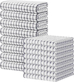 Kitinjoy Cotton 8 Pack Terry Kitchen Dish Cloths, 12 x 12 Inches Super Soft and Absorbent Dish Rags, Quick Drying Dish Towels for Washing Dishes, Mixed Color