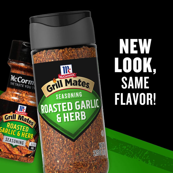 McCormick Roasted Garlic & Herb Seasoning, 2.75 oz, America's #1 Grilling Seasoning, Kosher
