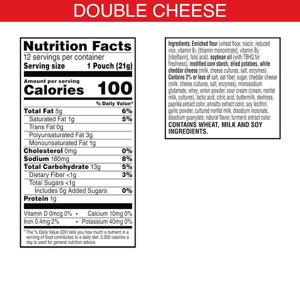 Cheez-It Snap'd Cheese Cracker Chips, Thin Crisps, 9oz Box (12 Pouches)