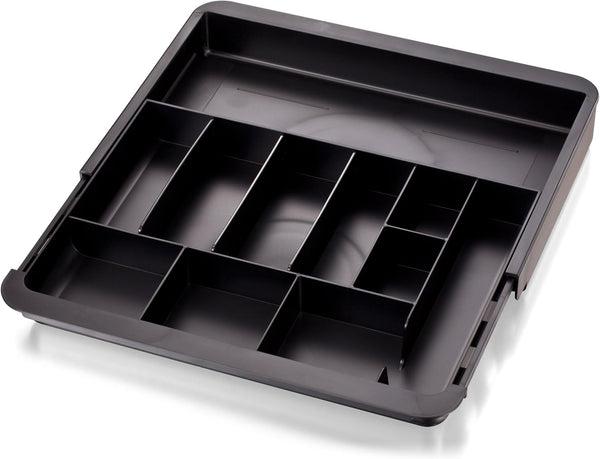 Adjustable drawer organizer tray for office and home use