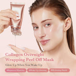 medicube Collagen Overnight Wrapping Peel Off Facial Mask Pack for Hydration and Elasticity Care