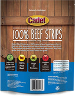 Cadet 100% Beef Strips Dog, Single Ingredient Beef Esophagus, 8 Ounce