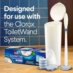 CLOROX Scentiva ToiletWand Toilet Cleaner Refills, Toilet brush, Coconut and Waterlily, 10 Count