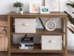 StorageWorks Fabric Storage Bins with Lid, Decorative Storage Boxes for Shelves and Closets