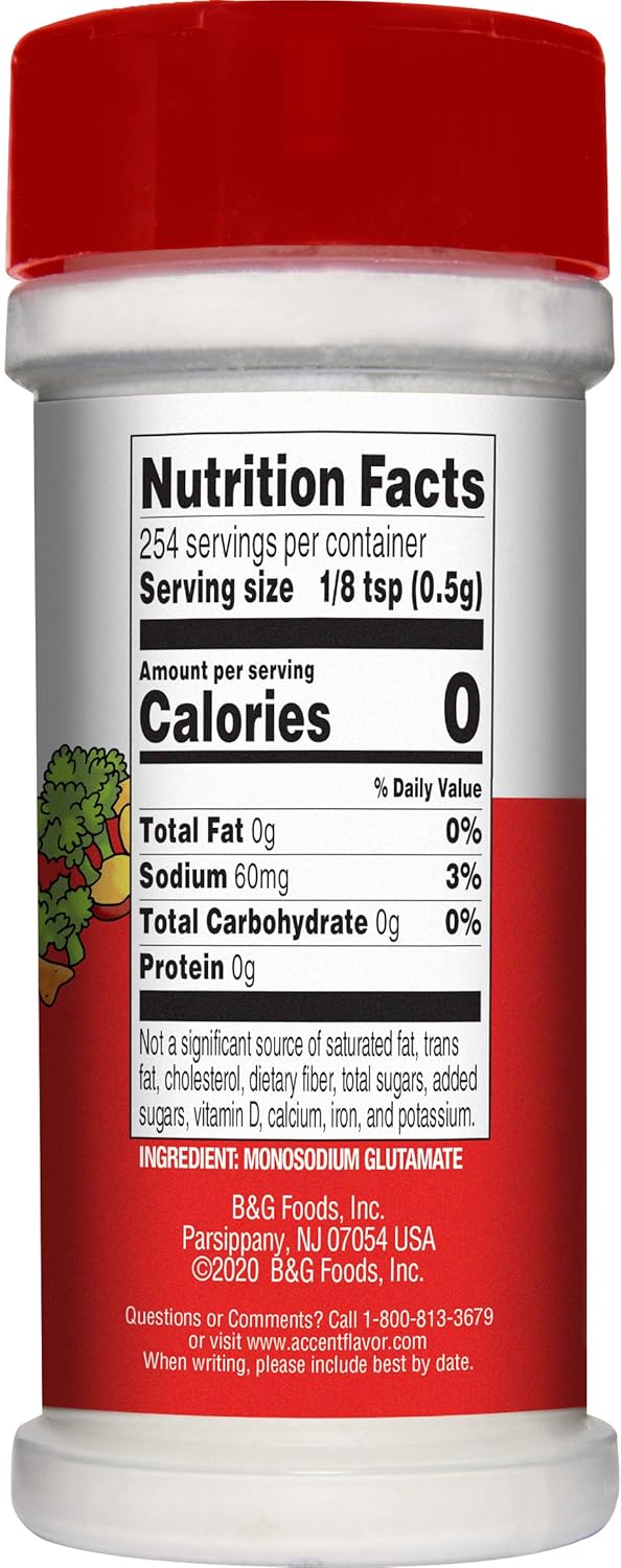 Ac'cent All Natural Flavor Enhancer, 4.5 Ounce