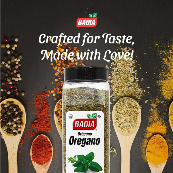 Badia Whole Oregano, 5.5 oz Dried Oregano Leaves Herb Seasoning Aromatic Flavorful Italian Latin Mediterranean Cuisines