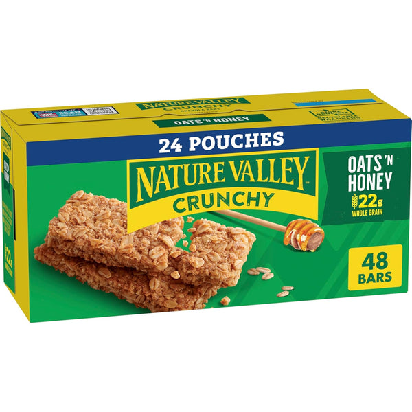 Nature Valley Crunchy Oats 'n Honey Granola Bars, 60 Count, 44.7 OZ Box