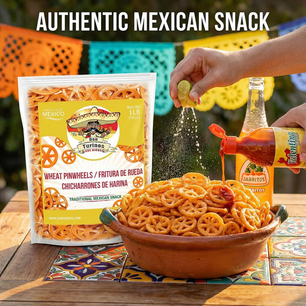 Mexican Wheat Wheel Pasta Snacks by Turinos 1LB