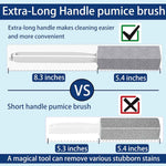 2-pack Extra Long Handle Pumice Stone Toilet Cleaner for Removing Bowl Rings Pool Bathroom