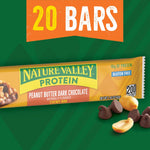 Nature Valley Peanut Butter Dark Chocolate Protein Chewy Snack Bars, 20 Bars, 28.4 oz