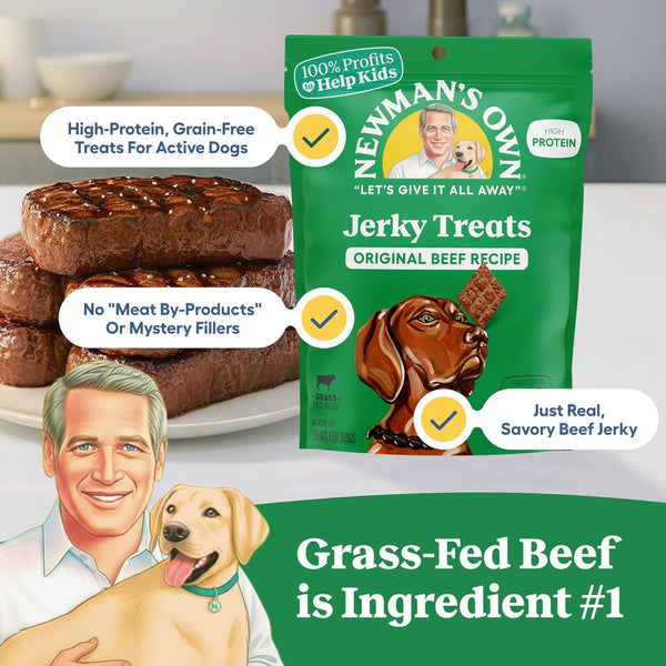 Newman's Own Original Beef Jerky Dog, 25 oz Value Size Bag
