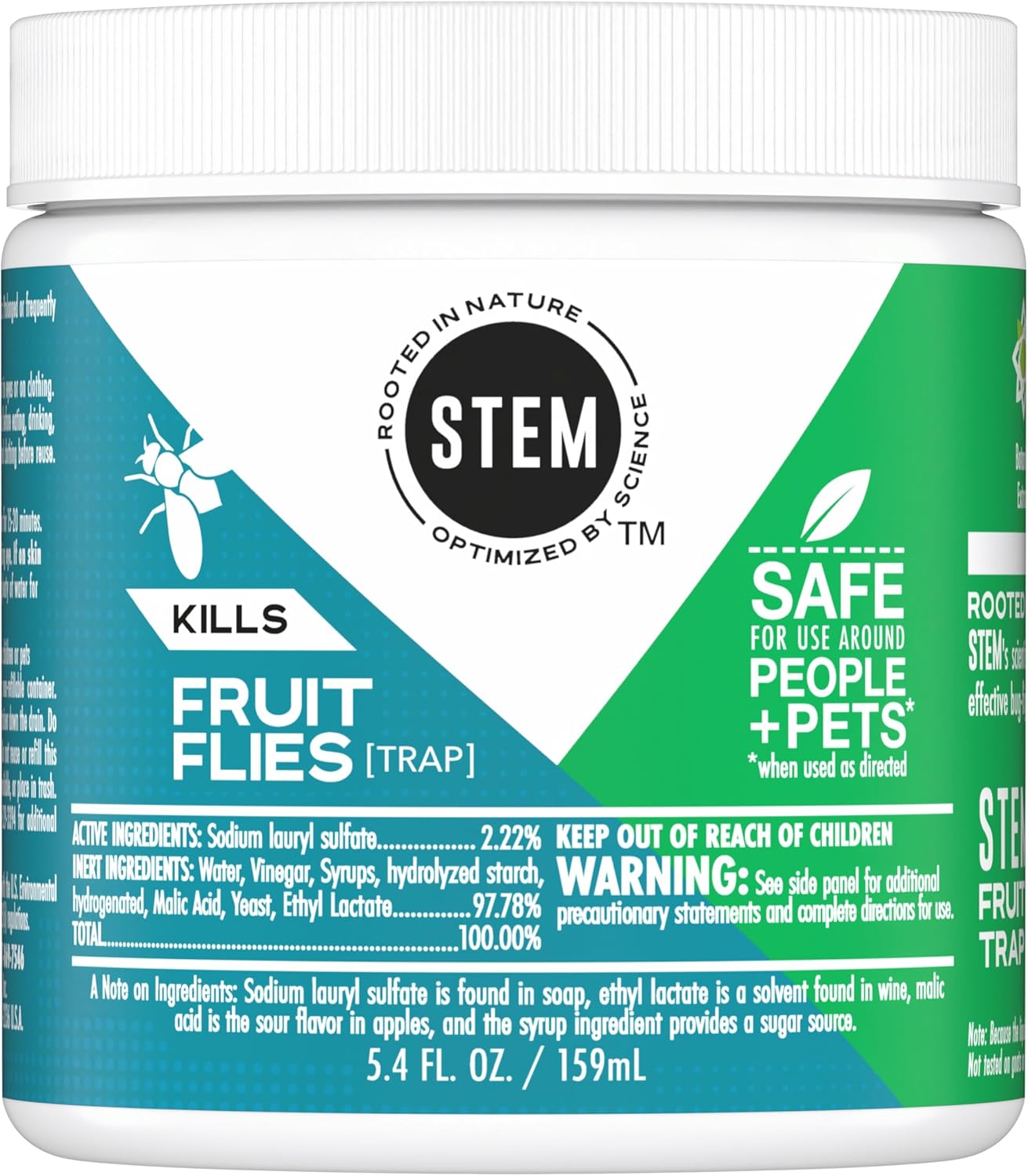 STEM Kills Fruit Fly Trap: Fruit Fly Catcher With Botanical Extracts; 5.4 fl oz (Pack Of 1)