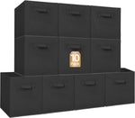 Storage Cubes for Organization and Closet Use, 6 Pack Fabric Foldable Collapsible Bins with Handles