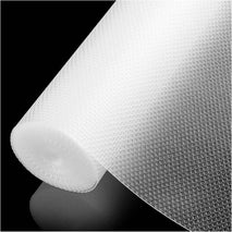 100% EVA Shelf Liner for Kitchen Cabinet, 24" x 360" Drawer Liners Non Adhesive Non Slip Waterproof Plastic Paper, Dresser Pantry Bathroom Refrigerator Protector, Clear