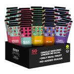Fruit Snacks by Zest Delites, Vegan Apple-Based Strips, 50 Pieces, 0.88 oz Each