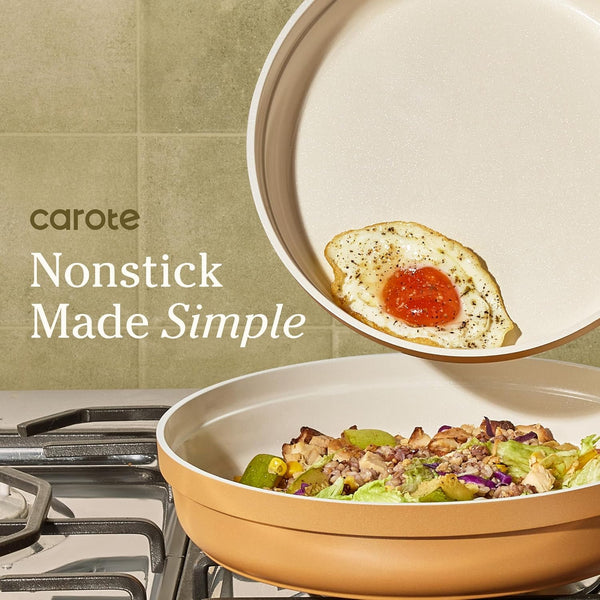 20-piece ceramic cookware set with detachable handles and non-stick coating