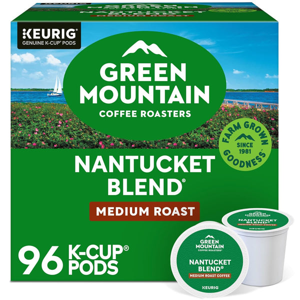 Green Mountain Coffee Nantucket Blend Medium Roast Keurig Single-Serve K-Cup Pods 96 Count