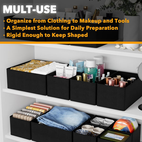 12-pack drawer organizer for nursery, closet, and storage dividers