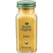 Simply Organic Ground Ginger Root, 1.64 Ounce, Non ETO, Non Irradiated, Non GMO, Versatile Spice for Sweet & Savory Dishes